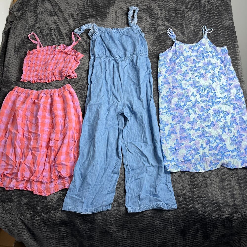 Girls Summer Outfit Lot with 3 Outfits Size 14-16